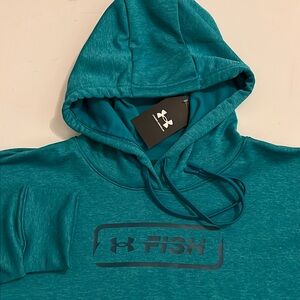 Under Armour L Womens UA Fish Pro Hoodie shoreline hook fishing sweat shirt  $60